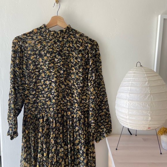 DOEN RARE LONG SLEEVE SHEER DRESS LARGE - Picture 6 of 16